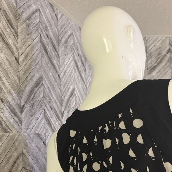 Mossimo Supply Co. Monochrome Geometric Mini Dress with pockets size xs - Picture 6 of 8